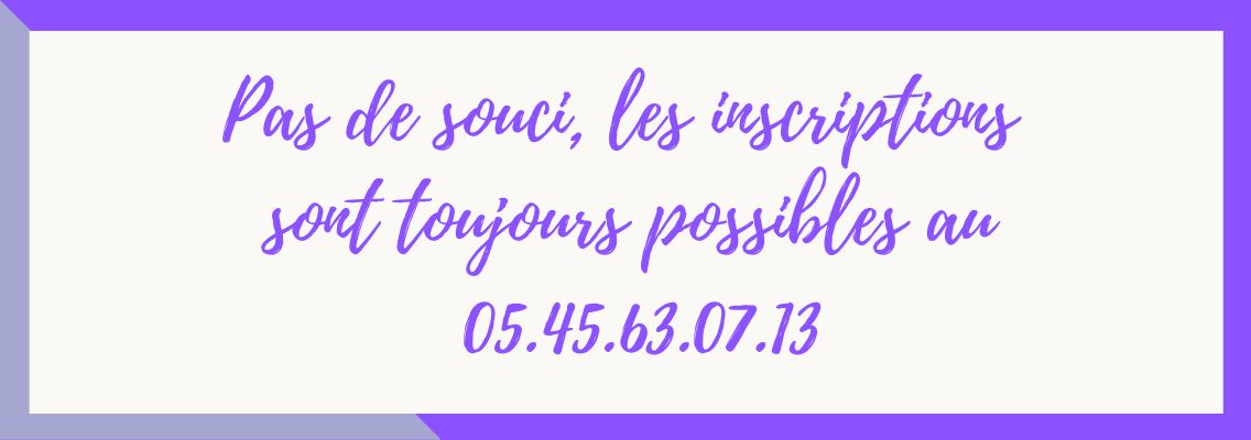 inscriptions suite po